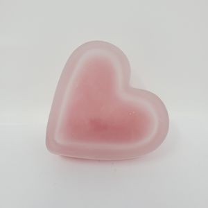 Frosted Red Heart Shaped Candle